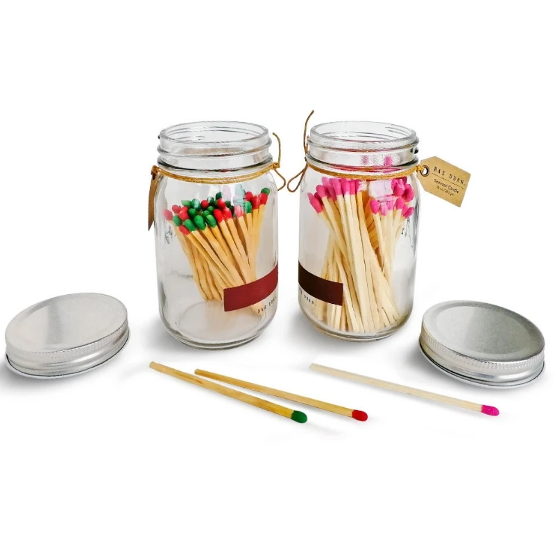 Home Decoration Round Rectangle Striker Paper Sticker Label for Light Up Scented Candle Honeycomb Sandpaper Fireplace Tag