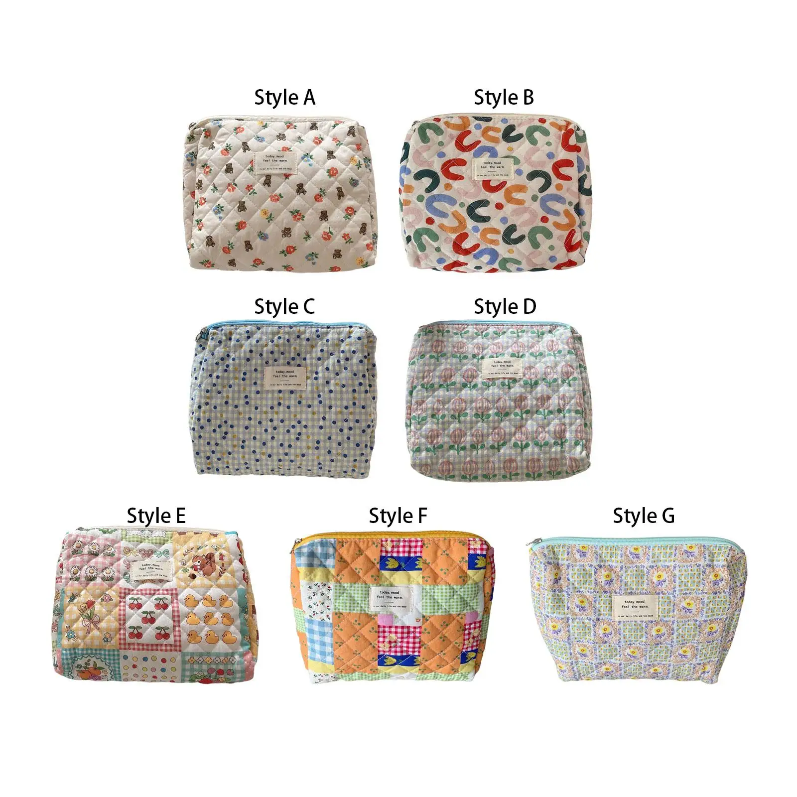 Versatile Makeup Bag Smooth Zipper Organizer Make up Case Pouch Purse Handbag Toiletry Bag Cosmetic Bag