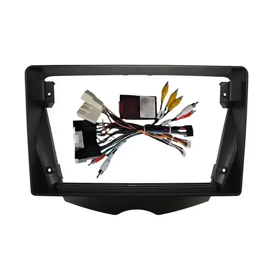 Рамка автомобильного радио Fascias для Bmw Mini Cooper R56 R60 R51 2007-2014 9-дюймовая стерео панель, жгут проводов, адаптер кабеля питания Canbus