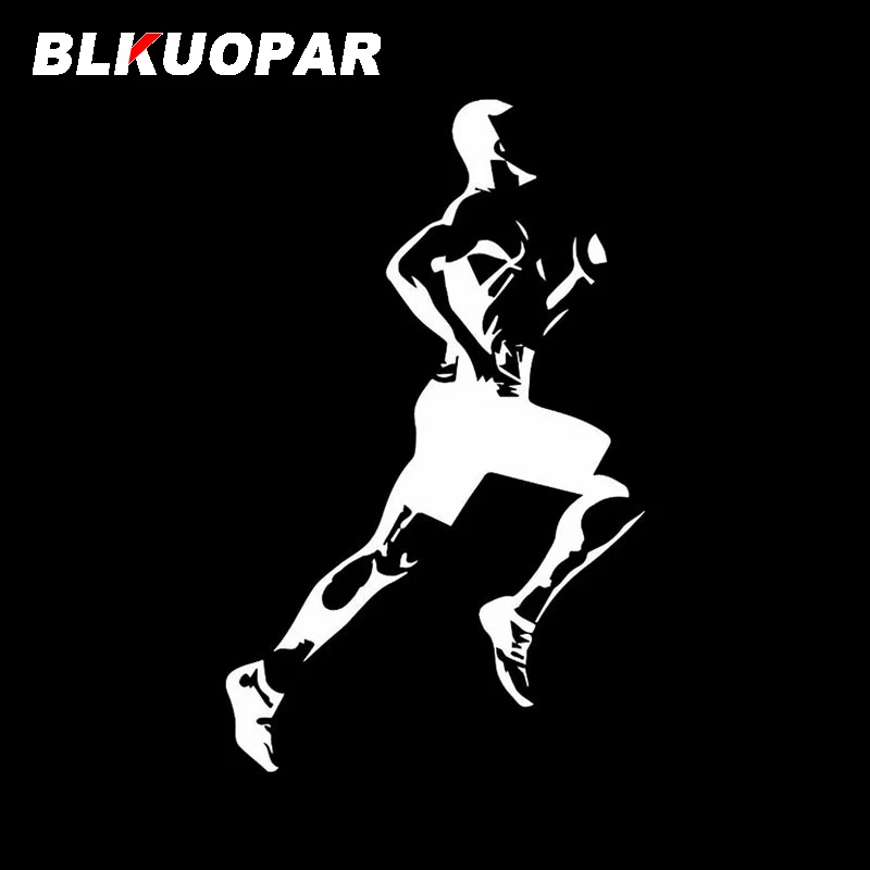 BLKUOPAR Runners Silhouette Car Stickers Fashion Vinyl Decal Occlusion Scratch Die Cut Motorcycle Refrigerator Car Styling