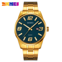 SKMEI Fashion Stopwatch Date Quartz Watches Mens Casual Genuine Leather Strap Wristwatches Waterproof Male Clcok reloj hombre