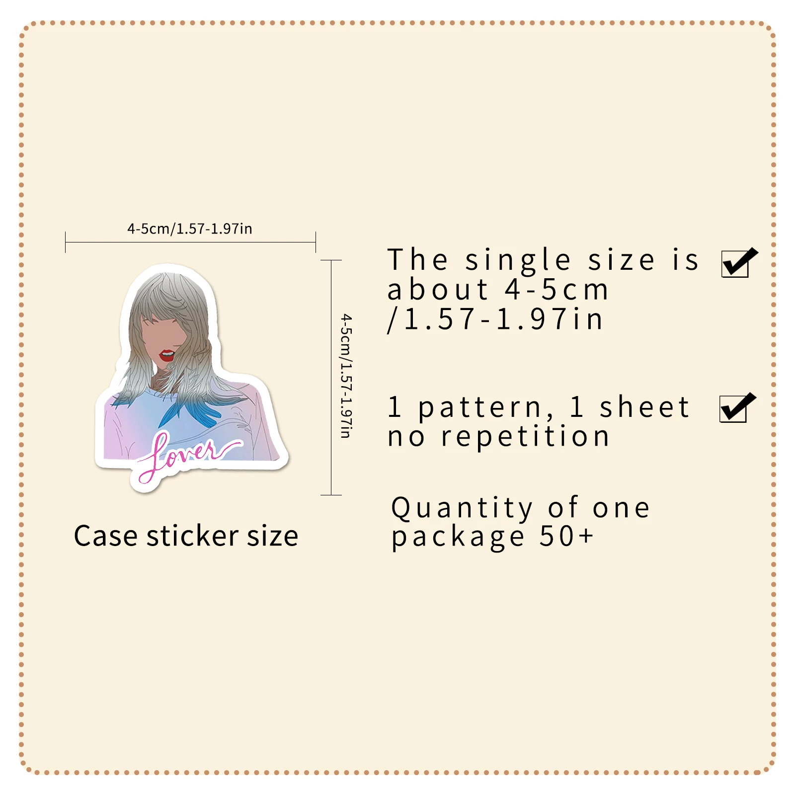 50 Piece Cute Lover Album Cartoon Fashion Cartoon Waterproof Cartoon Stickers Helmet Water Cup Waterproof Decal Stickers