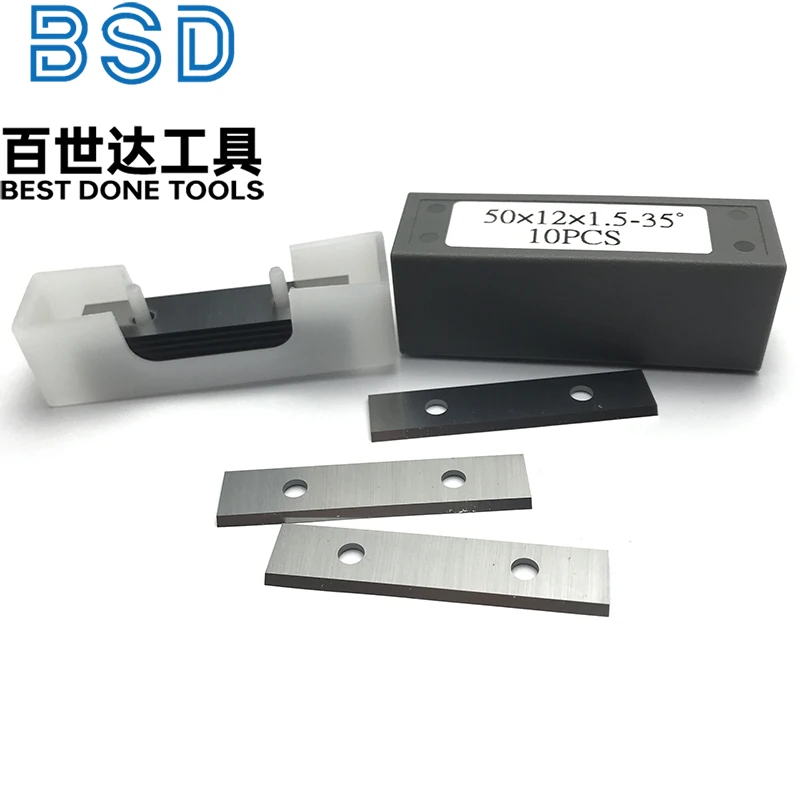 Discarded woodworking planer blade Four-sided planer Electric sand planer blade 50/60 * 12 * 1.5-35 carbide knife