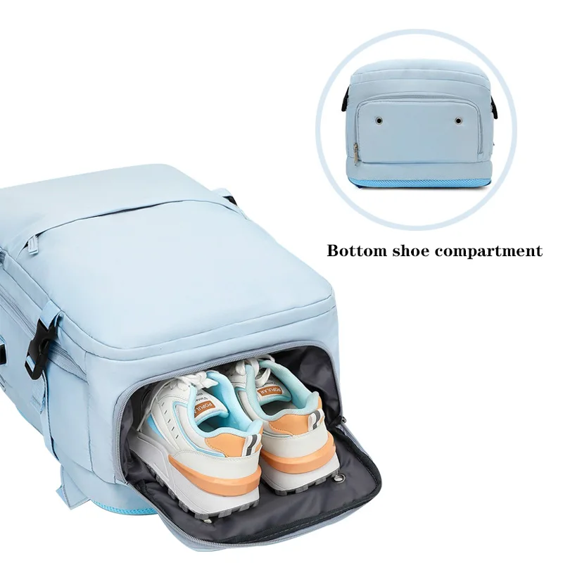 In stock multifunctional business travel backpack, outdoor dry wet separation backpack, laptop bag