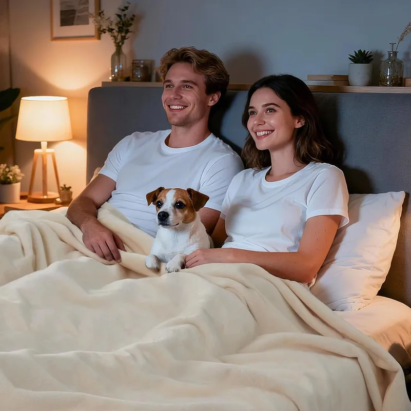 Waterproof Reversible Blanket for Bed Sofa Elderly Pets Leak Proof view 6