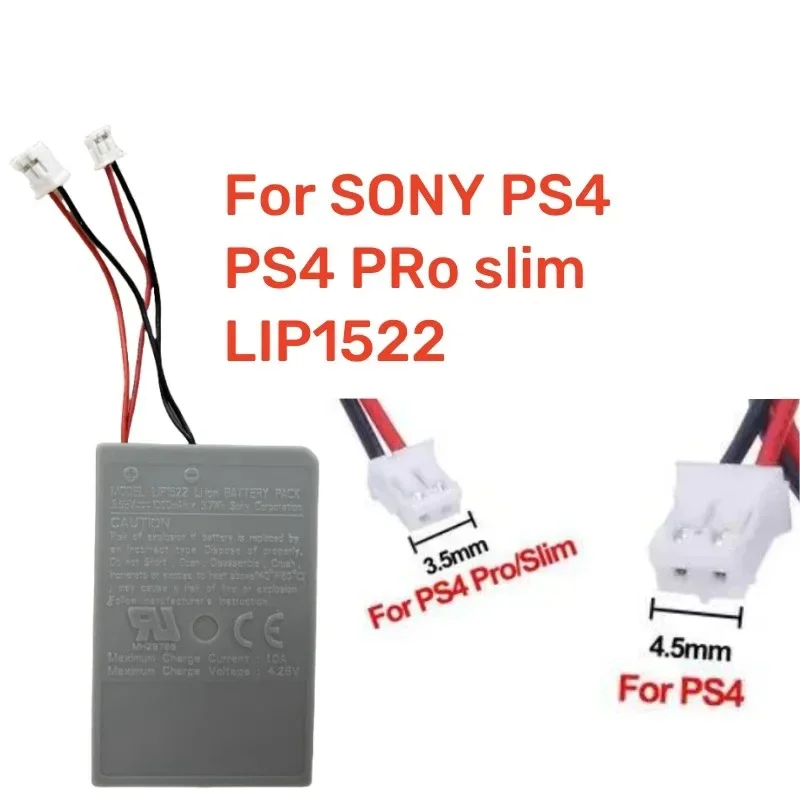 1000mAh LIP1522 PS4/PS4pro Controller Battery for Sony Dualshock 4 CUH-ZCT1E CUH-ZCT1H CUH-ZCT1U CUH-ZCT2 CUH-ZCT2U Wireless