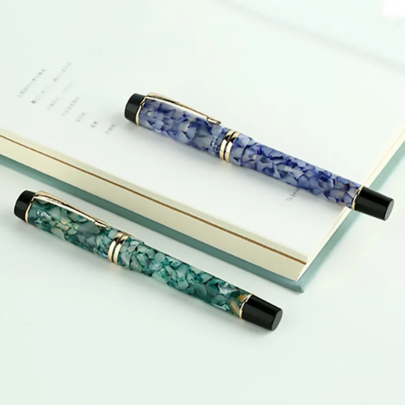 New Color Majohn M600S Celluloid Fountain Pen EF/F/M/Bent Nib with Converter Quality Fashion Office Business Writing Gift Pen