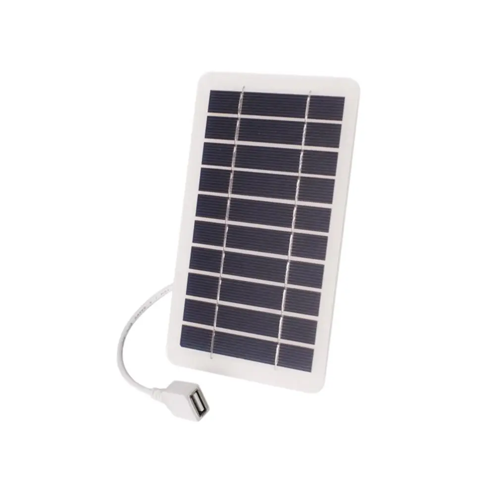 5V 2W USB Solar Charger Panel Versatile Power Source High Efficiency Portable Solar System Durable with USB Output