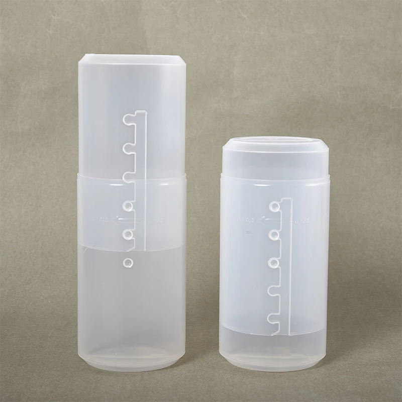 1Pc Adjustable Height PVC Makeup Brush Holder Display Storage Cup Organizer with Lid..
