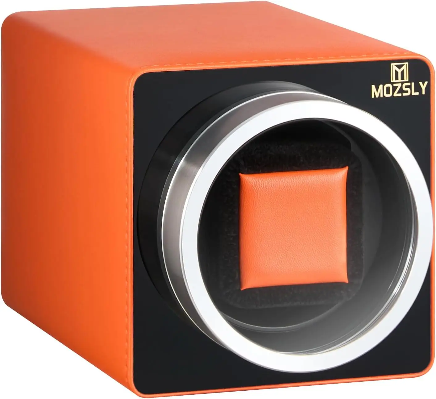

Single Watch Winder for Automatic Watches, Quiet Motor, 12 Rotation Modes, Battery or AC Adapter, PU Leather