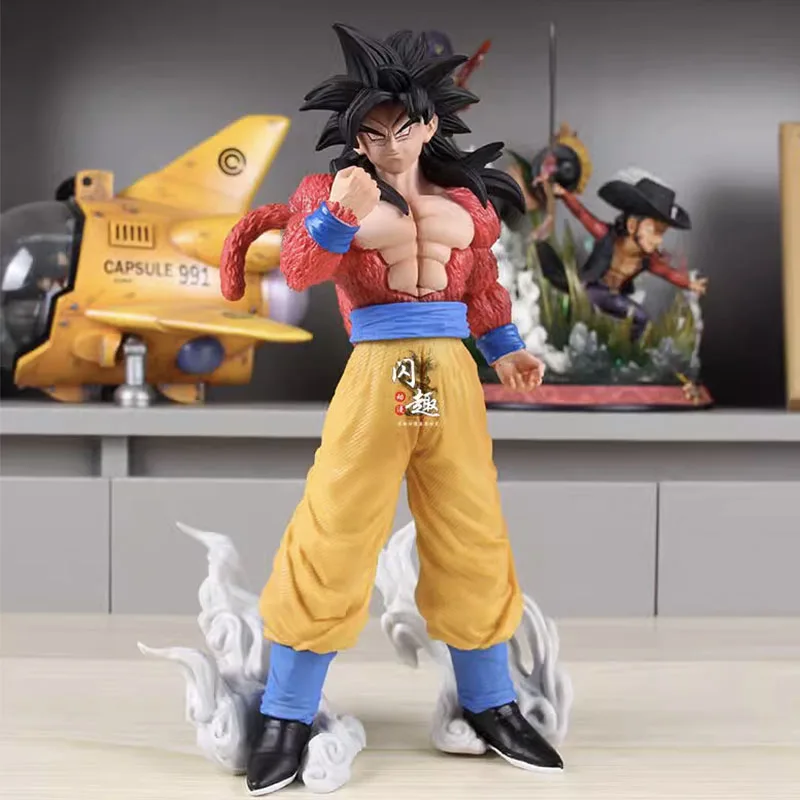 

30cm Dragon Ball Z Action Figure Son Goku Figuras DBZ SSJ4 Manga Figurine GK Statue Model Anime Peripheral Doll Toys Kids Gift