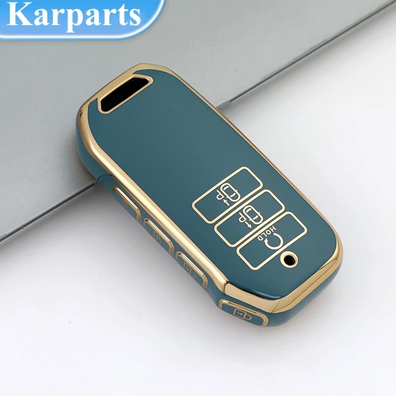 

Gold 7 Button Tpu Car Key Case Cover for Kia 2022 Sportage 2023 Niro Hybrid 2021 Sorento 2021 2022 MQ4 2022 EV6 GT-Line K8 V6