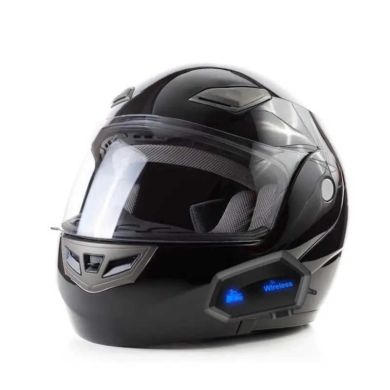 

Motorcycle Helmets Blue-tooth Headset Wireless Motorbike Intercom Communication System With Noise Cancellation Universal