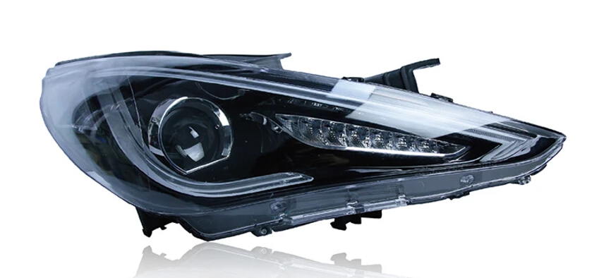 HID,2011~2014,Car Styling,Sonata Headlight,Solaris,accent,Elantra,Genesis,i10,i20,santa fe,tucson,lantra;Sonata head lamp