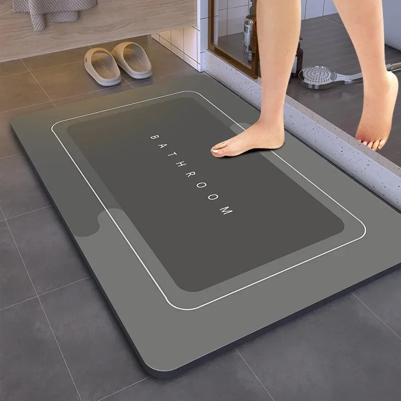 

Bathroom Floor Mat Toilet Absorbent Quick-drying Non-slip Carpet Restroom Door Mats Diatom Mud Soft Rug Home Decoration Carpets