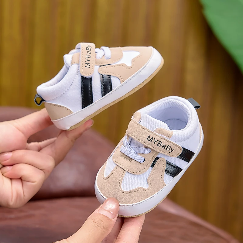 Spring, Summer, Autumn, and Winter Baby Sports Shoes for Boys and Girls, Fashionable Casual Soft-Soled Walking Shoes for 0-6-12 Months Infants, Suitable for Both Outdoor and Indoor Use