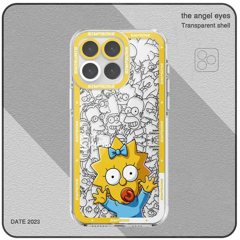 Case for Huawei Honor X8a 4G X8 5G 90 Lite X9a X7b X8b X9b Angel Eye Phone Cover Clear Funda Silicone Disney Simpsons Family