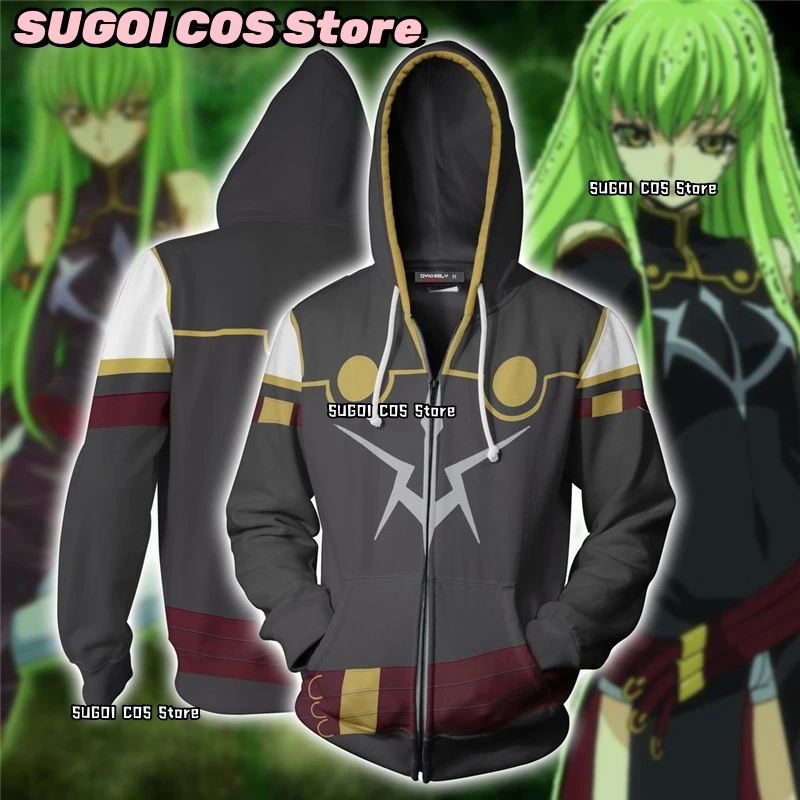 Anime Code Geass Cosplay sweats à capuche Costume Lelouch Lamperouge sweat C C Cosplay veste S-5XL unisexe vêtements manteau veste chaude