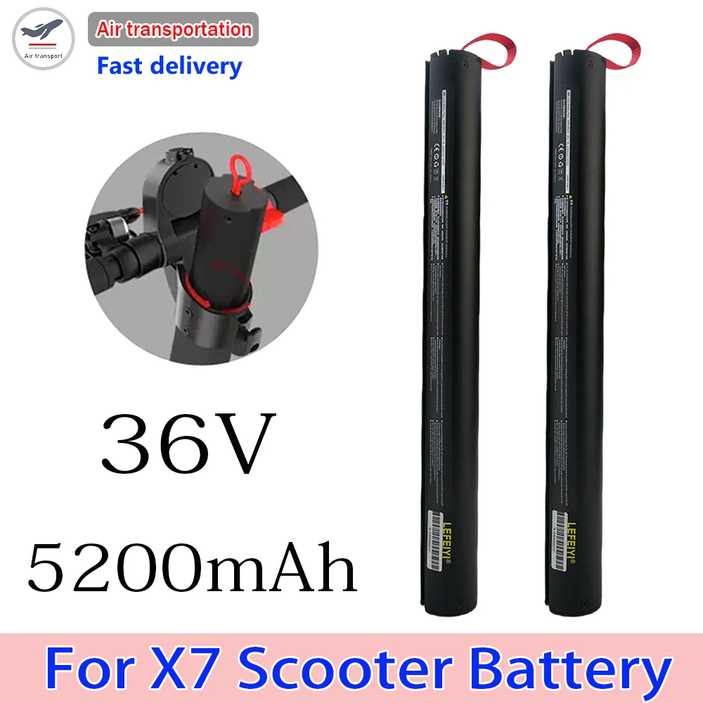 For Huanxi HX X7 Scooter Electric Scooter Battery 36V 5.2Ah X7 Scooter Battery Foldable Built-in Rechargeable Batteries