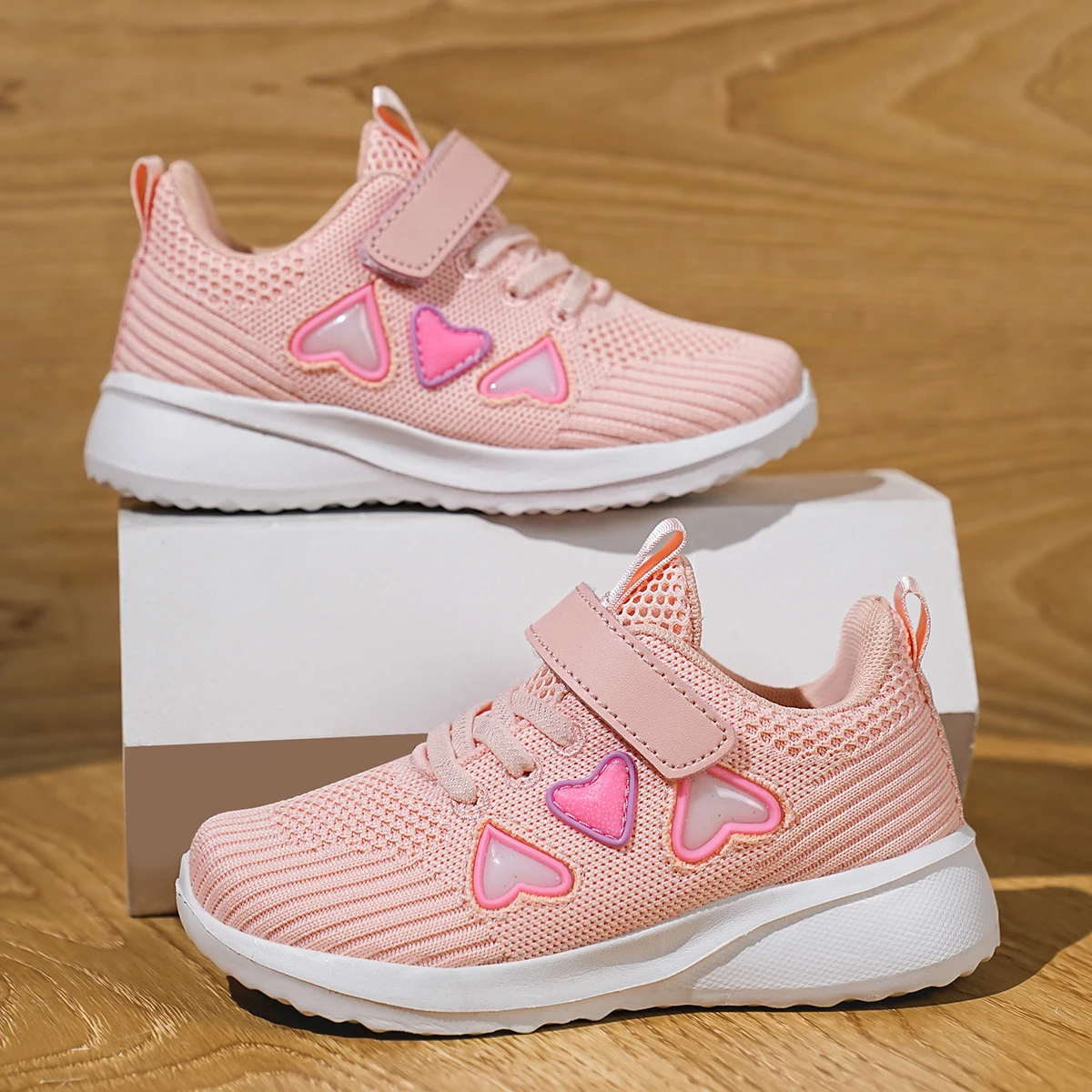 Lovely Girls New Casual Shoes Light Mesh Sneakers Kids Summer Children Fashion Tennis Cute Sport Cartoon Pink Running Footwear