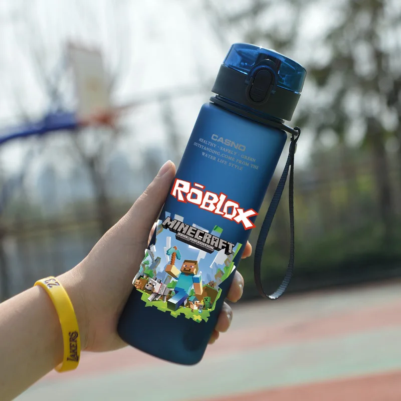 Nuovo Roblox Anime Studente Cartone animato per bambini Sport casual Tazza d'acqua Tazza opaca in plastica