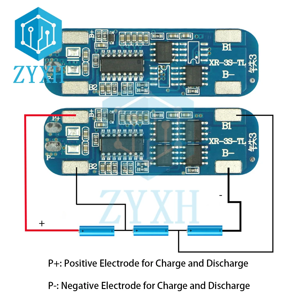 LiFePO4 BMS 3S 5A 10A 9V Battery Charge/Discharge Board Common Port with Short Circuit Protection For LiFePO4 Power Bank Charge