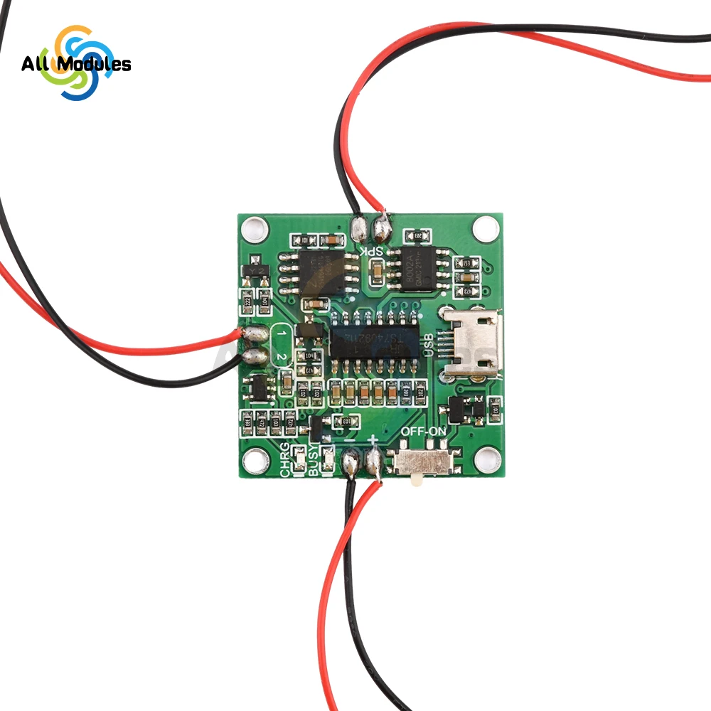 Módulo do cartão com ajuste substituível do volume sadio, orador, diy, manual, 4m/8m