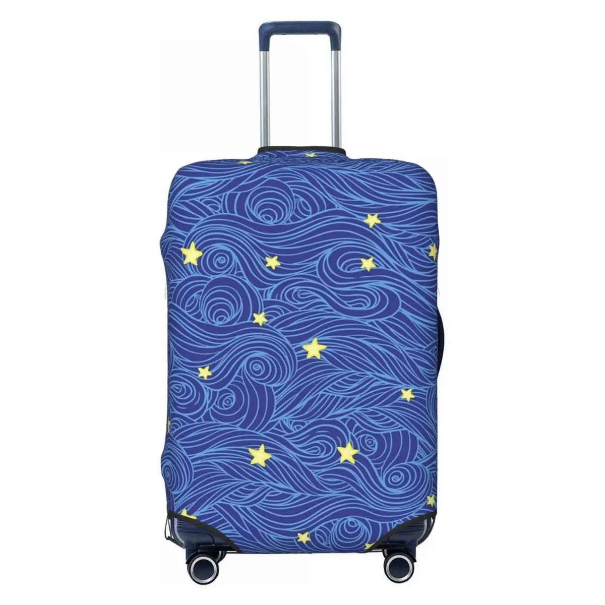 

Van Gogh Starry Night Clouds Suitcase Cover Washable Luggage Protective Covers for 18-32 inch