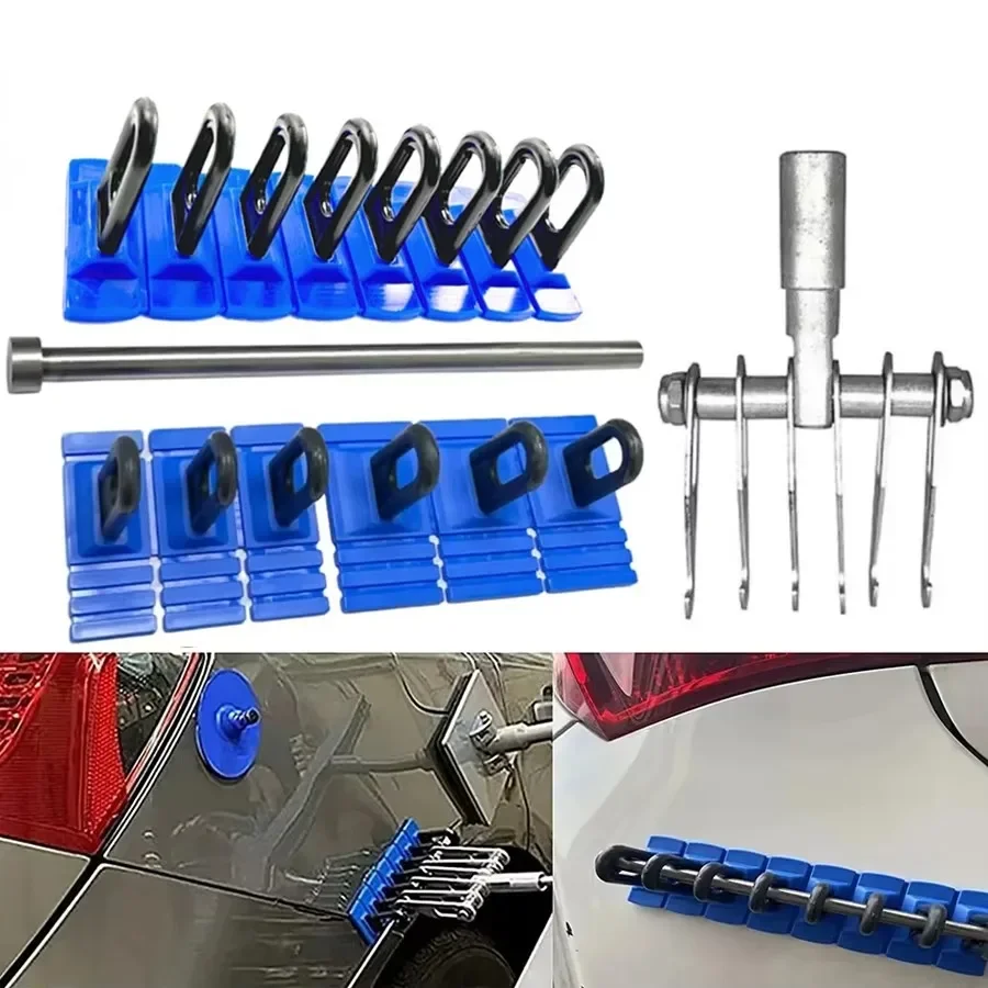 

New Car Dent Repair Tool Auto Dent Puller Kit Heavy Duty Cars Body Dent Remover Glue Pulling Tabs Blue Pull Tools