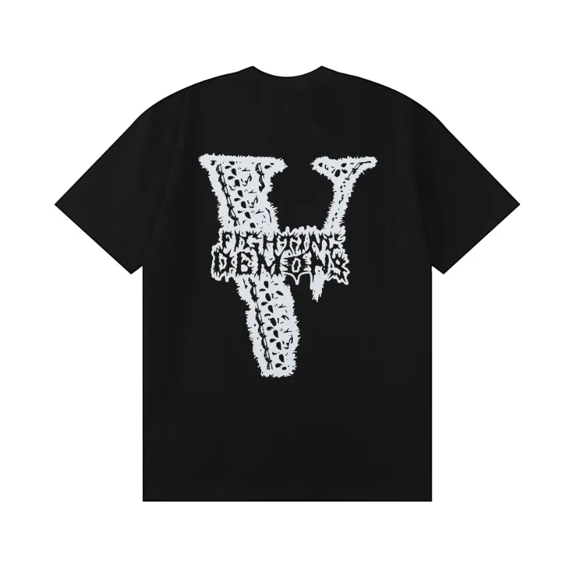 

Trendy Brand Juice-Wrld-X-Vlone Skull Claw Print Short Sleeve T-Shirt Men Women High Quality Y2K Tops