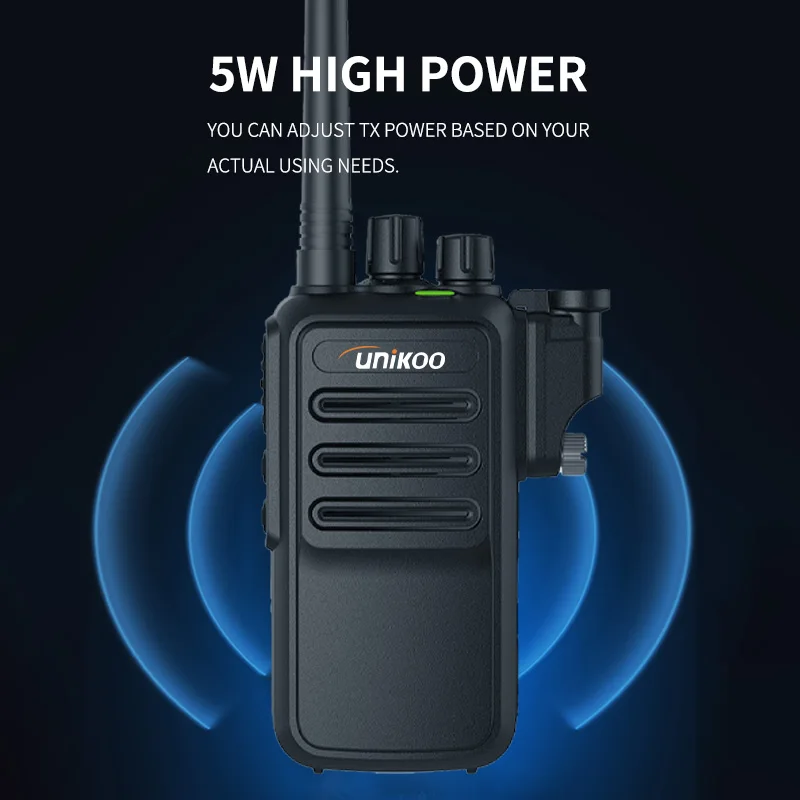 UNIKOO UK390W 5W Walkie Talkie Long Range 3-5Km Powerful IP67 Waterproof VHF or UHF 1pc or 2pcs Durable Two Way Radio Station