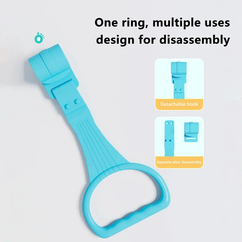 8個入り プレイペン ベビーベッド ベビーカー用プルリング 赤ちゃん立ち上がり練習用ハンドプルリング 吊り下げリング ベビーベッド 幼児用プルハンドル