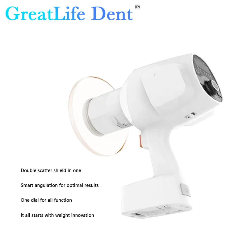 GreatLife Dent Vatech EzRay Air Portable Dental X-Ray Unit Machine with Protective Shield Compatible Digital Radiovisiograph Rvg