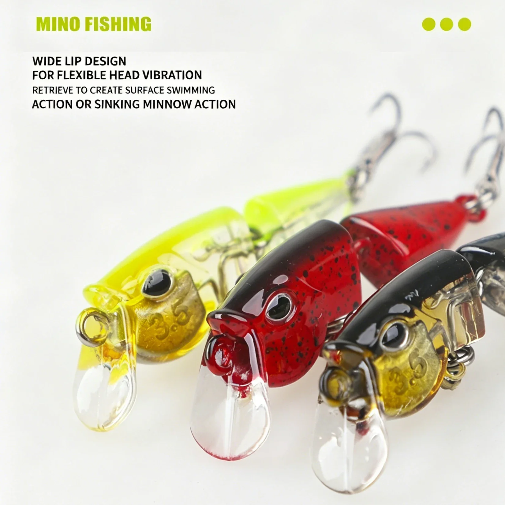 Ultraleichter Gelenk-Minnow-Köder 42mm Langsam Sinkend Natürlicher Schwimmköder 2,5g 3,5g für Bach- und Flussangeln Forellen Barsch Weißfisch Köder – Detail 13