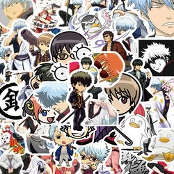 10/30/50pcs Cool Gintoki Gintama Anime Stickers Kagura Okita Sougo Sticker Skateboard Motorcycle Wall Suitcase Tsukuyo Decal Toy