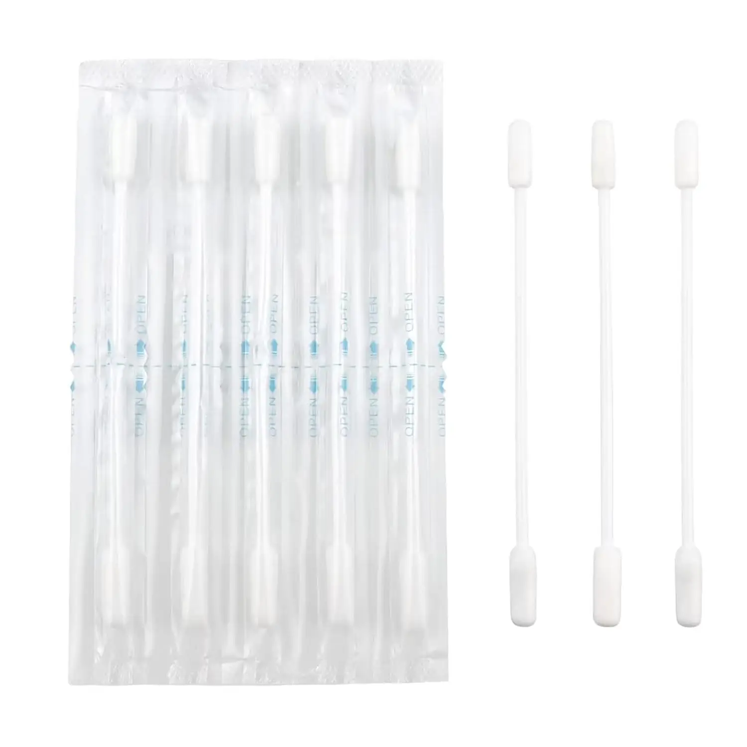 

Olive Oil Makeup Remover Cotton Swabs - Individually Wrapped Double Tipped Paper Sticks, 100 Count