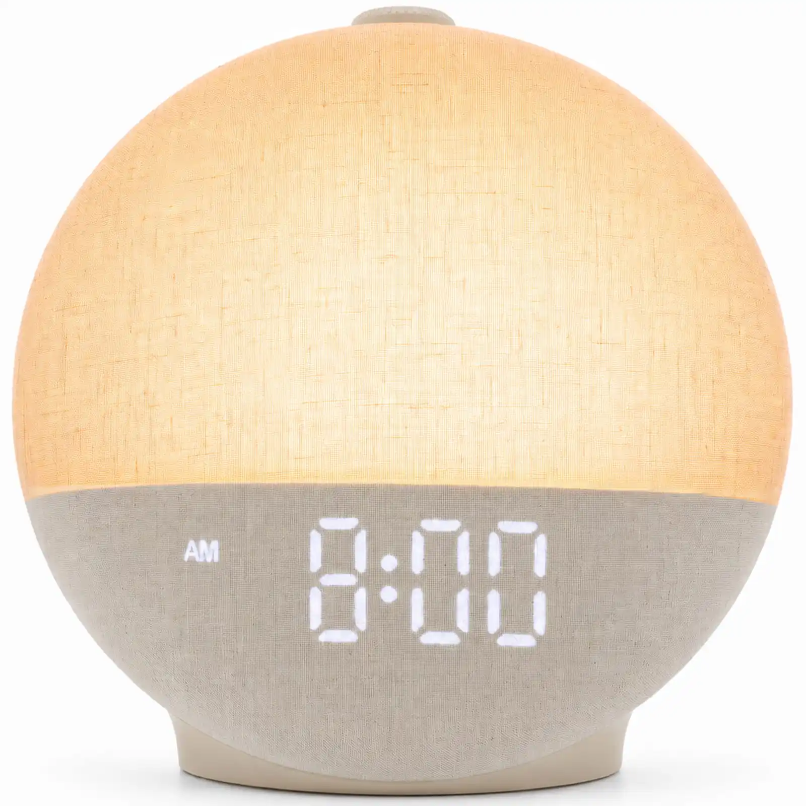 Sunrise Alarm Clock Wake Up Light, Natural White Noise Sound Machine with 30 Soothing Sleep Sounds, 12 Colors Night Light