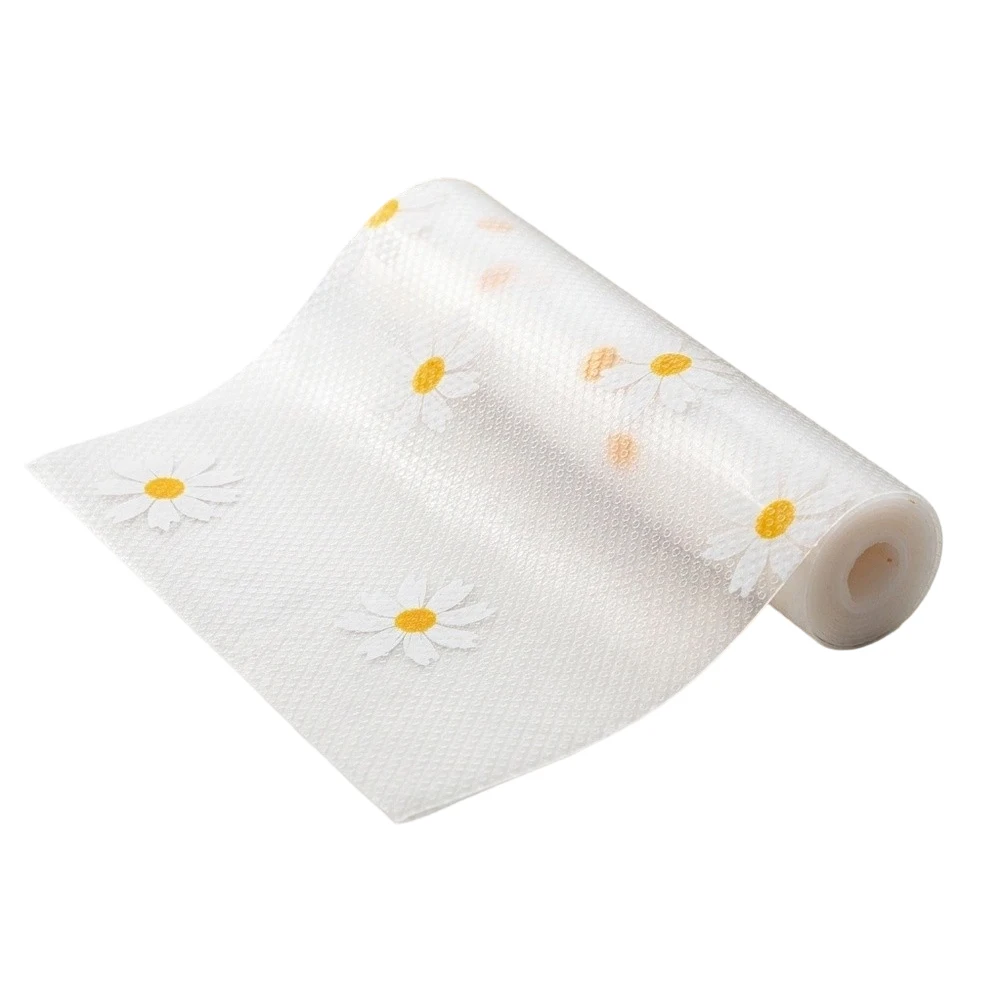 Thick EVA Floral Table Mats Waterproof Oil Resistant Drawer Liners Set of 6 for Kitchen Cabinet Shelf Organizer