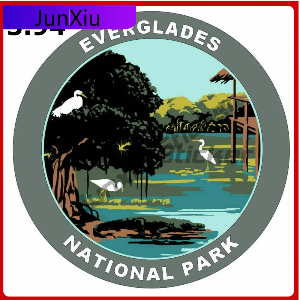 

Наклейка-деколь из винила с изображением парка Эверглейдс, водонепроницаемая, для автомобиля, ноутбука, окна, бампера