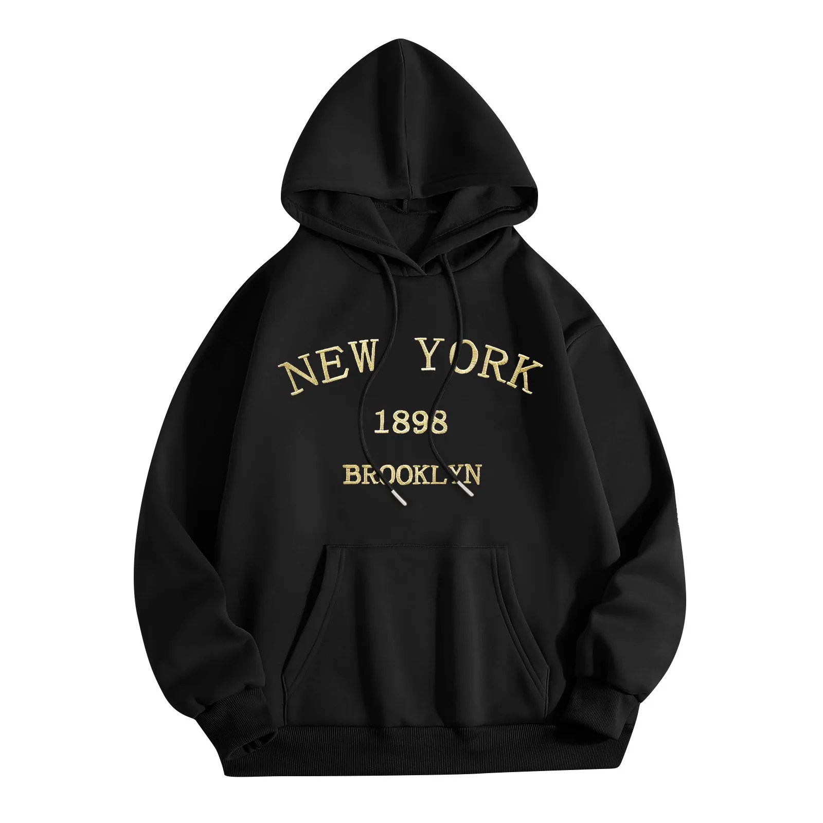 

New York Letter Print Sweatshirts 2023 Women Hoody Crewneck Loose Long Sleeve Tops Spring Autumn Oversized Hoodie Streetwear