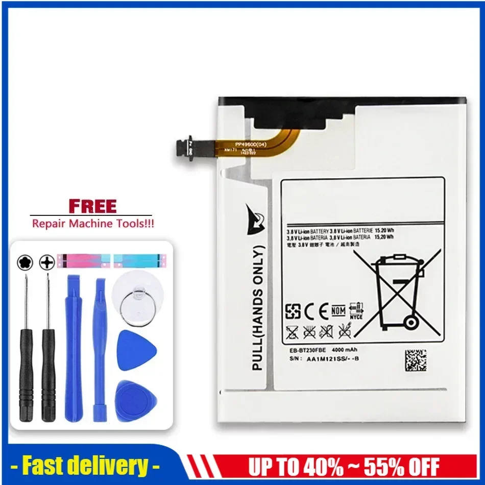 

EB-BT230FBE Tablet Battery For Samsung Galaxy Tab 4 7.0 7.0" T230 T231 T235 SM-T230 SM-T231 SM-T235 4000mAh Batteries