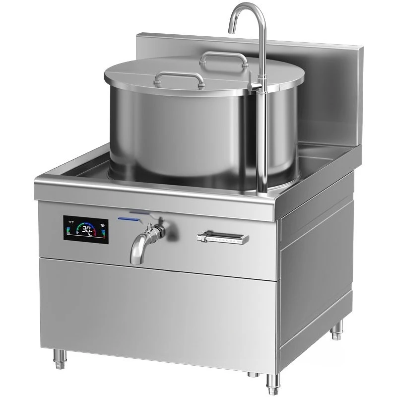 High-power integrated soup bucket commercial induction cooker canteen restaurant fire large-capacity braised soup stove
