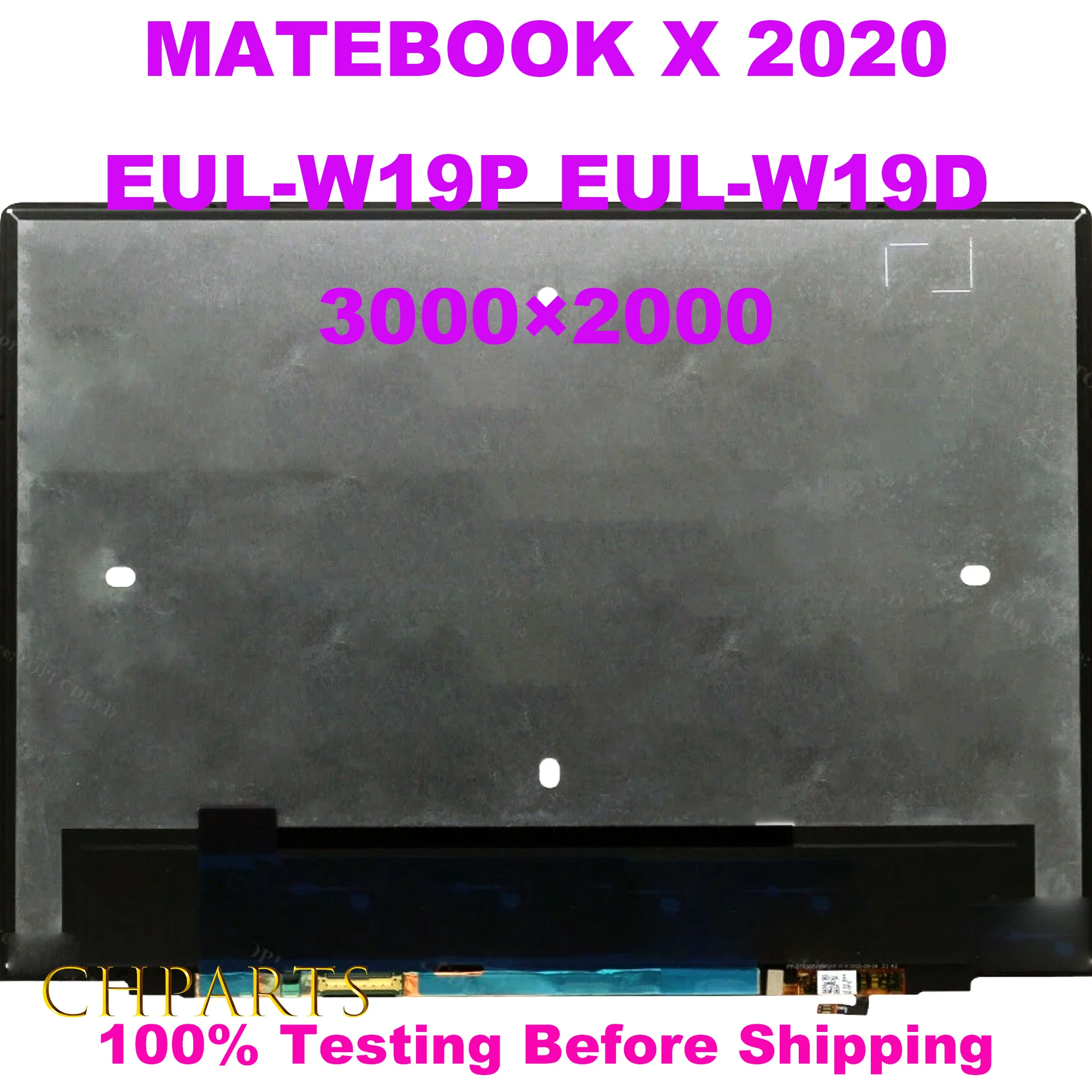 13 Inches Touch LCD for Huawei Matebook X 2020 EUL-W19P EUL-W19D 3000×2000 LCD Display Touch Screen Assembly Screen Assembly