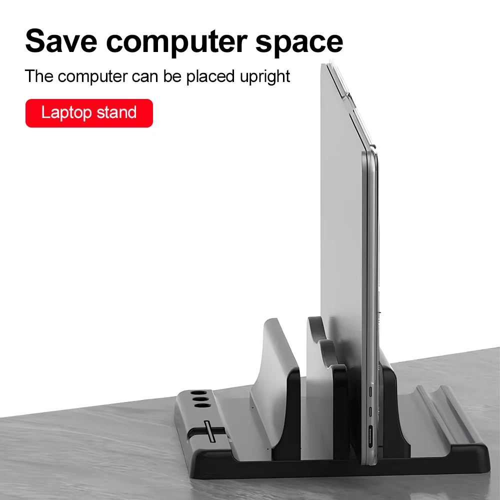 Multi Slot Notebook Storage Holder Vertical Laptop Stand