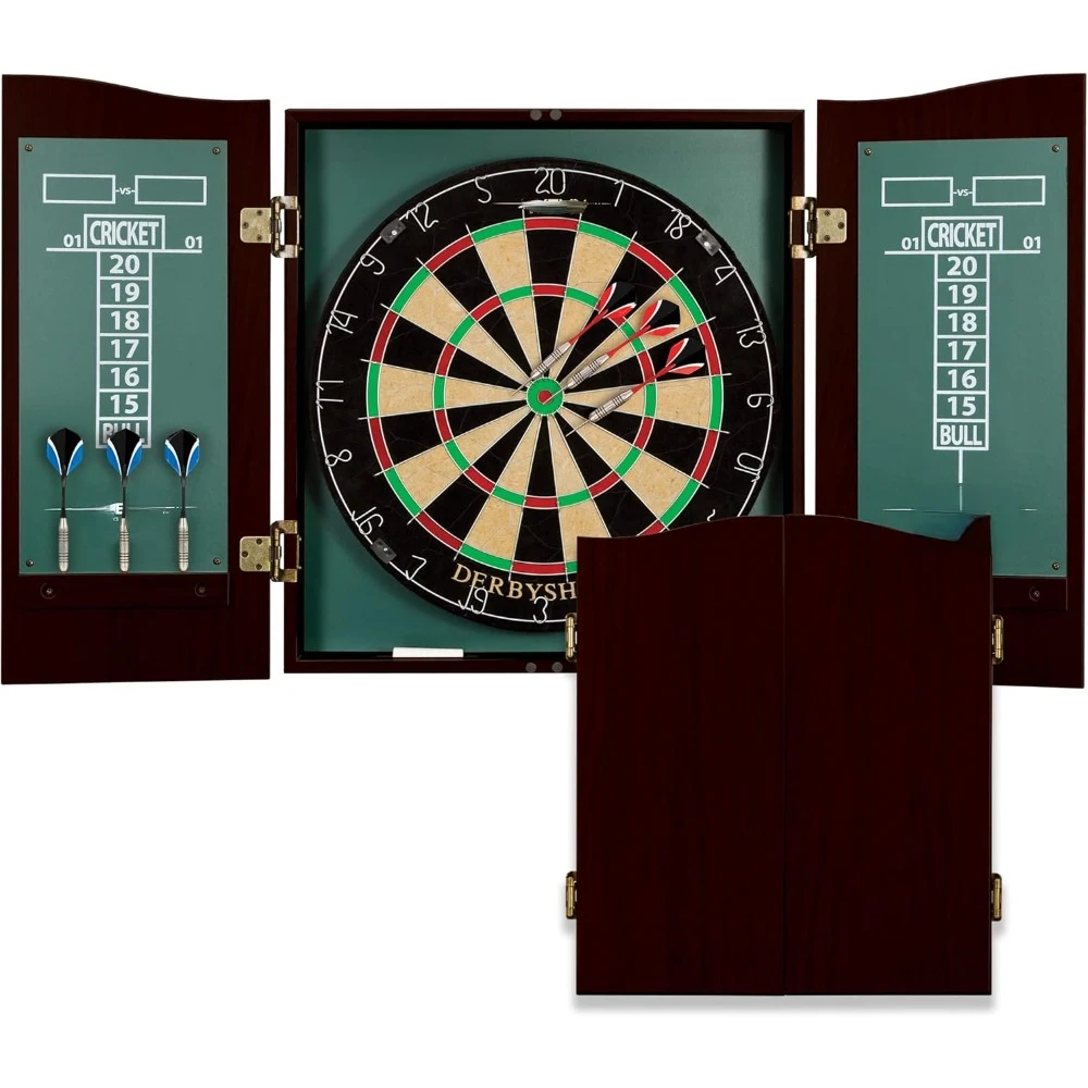 Bristle Dartboard and Cabinet Sets- Features Easy Assembly - Complete with All Accessories