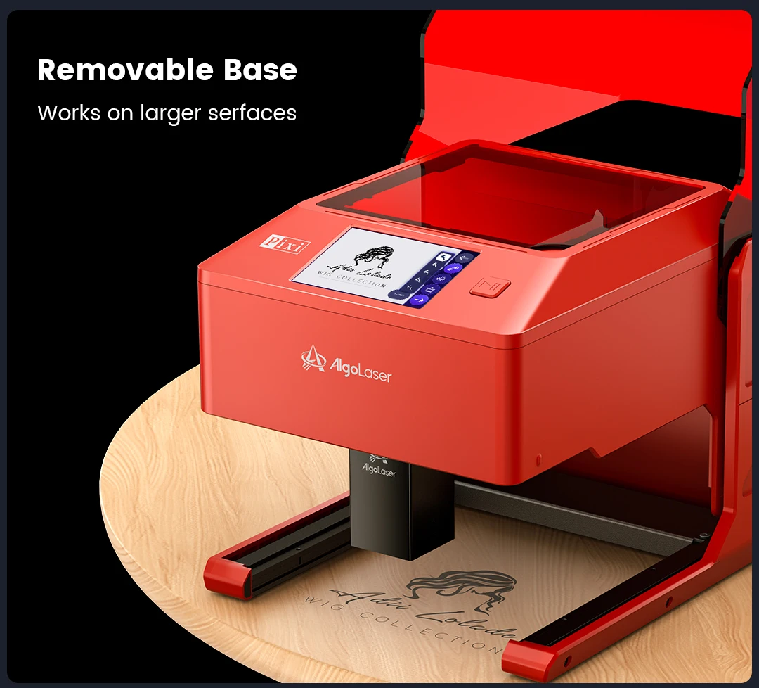 AlgoLaser PIXI Laser Engraver Portable 3/5/10W Power Covered 3.5"Touch Screen Business Engraving Machine Customized Artwork Tool