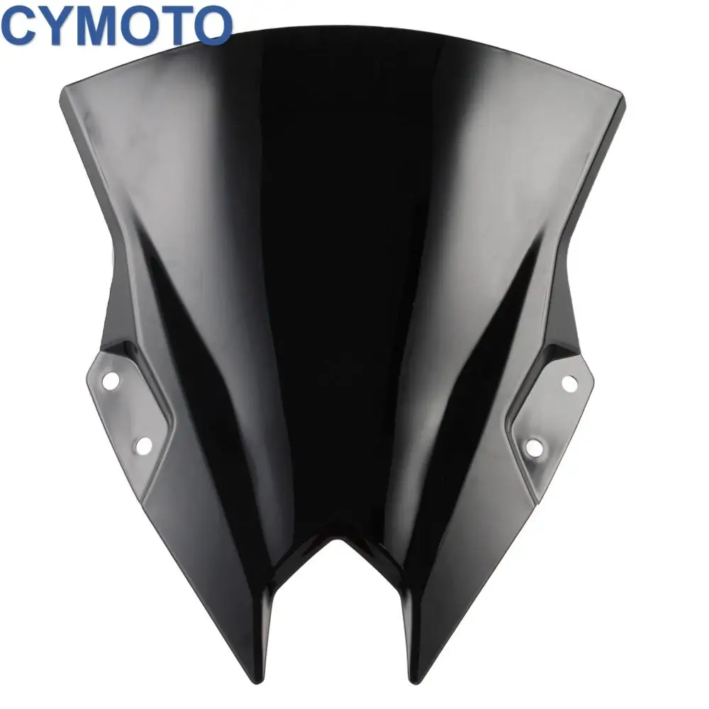 Motorcycle Wind Deflector Double Bubble Wind Screen Accessories Windshield Visor For Kawasaki Ninja 500 EX500R 2024-2025