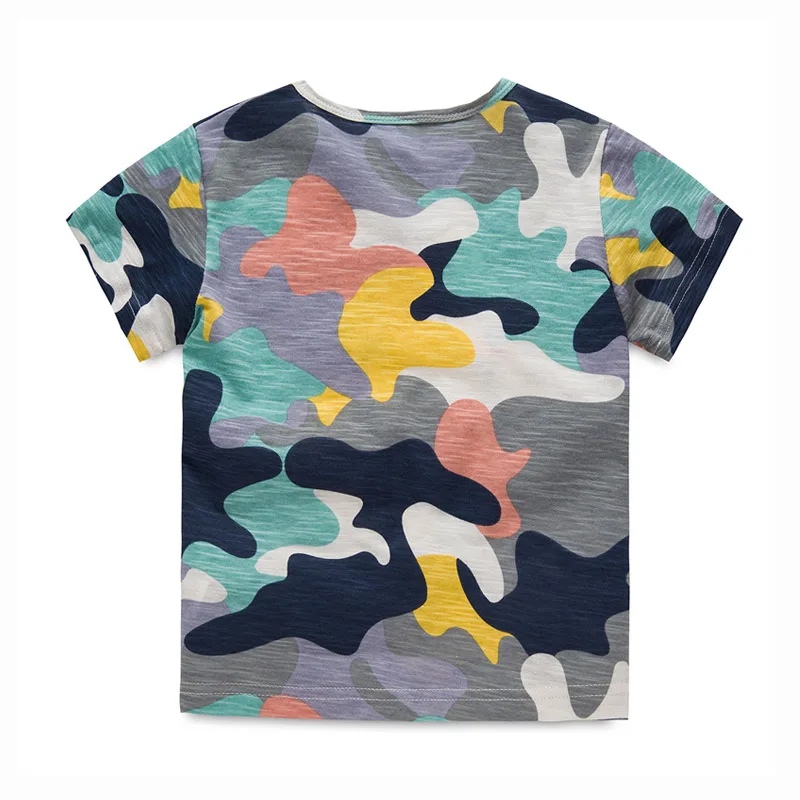 Stock Clear Camouflage Boys T Shirt Short Sleeves Summer TopsToddlers Tees Clothes DEO