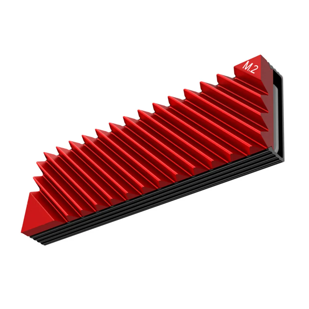 

Aluminum Heat Sink for M.2 2280 SSD Single Side Particle Cooling High Conductive Silicone Pad Anodized Fin Metal Cooler