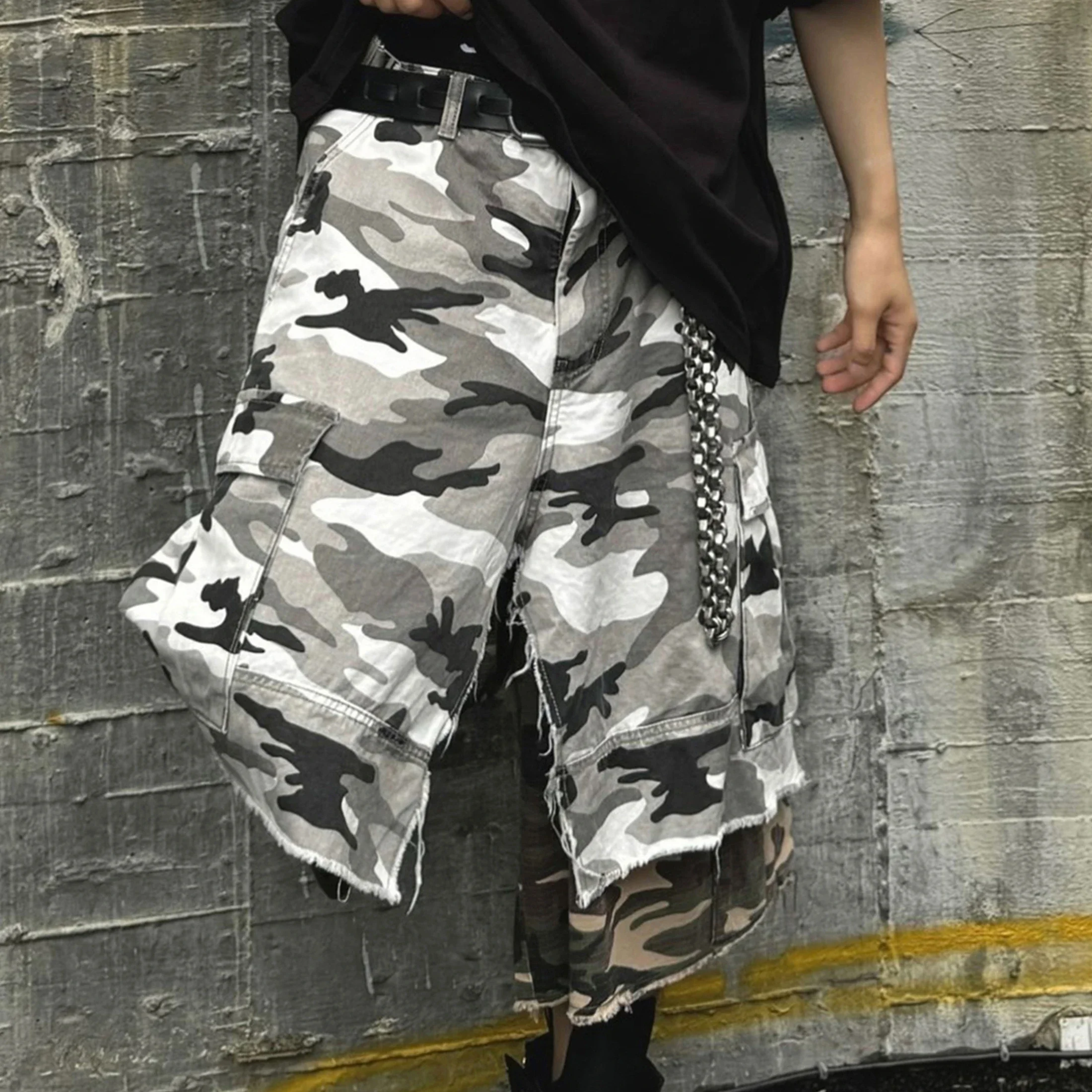 

NIGO Men's And Women's Summer Work Pants Loose Straight Wide-leg Seven-minute Shorts Trend Pants Ngvp #nigo8873